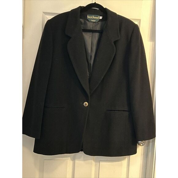Harve Benard Jackets & Blazers - Harve Bernard Lined Wool Blazer Black Jacket‎ Women's Plus SIze 16